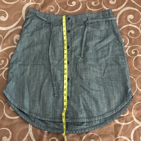 Columbia Blue Rounded Casual Skirt - Picture 3 of 5